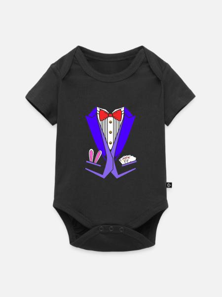 Zauberer - Baby Premium Kurzarmbody - Schwarz