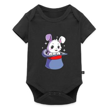Wizard Magic Magician Bunny - Baby Premium short-sleeve bodysuit - black - Front