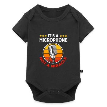 Microphone de karaoké - Body à manches courtes Premium Bébé - noir - Devant
