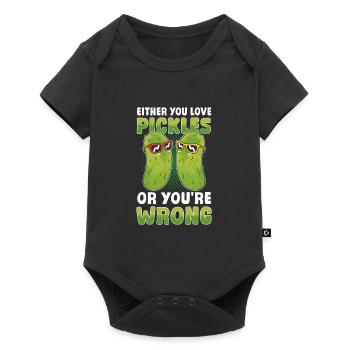 Soit vous aimez les cornichons, soit vous vous trompez - Body à manches courtes Premium Bébé - noir - Devant
