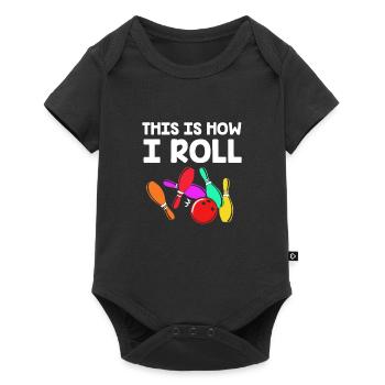 Bowling - Baby Premium short-sleeve bodysuit - black - Front
