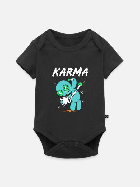 Voodoo Karma - Baby Premium Kurzarmbody - Schwarz