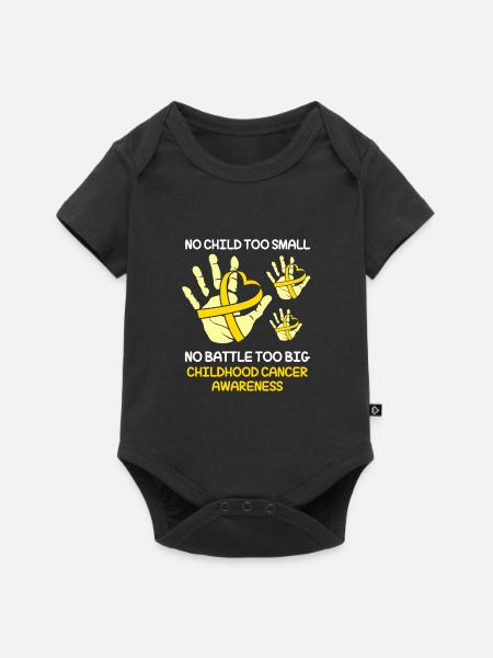 Krebs Kind Krebs-Überlebender - Baby Premium Kurzarmbody - Schwarz