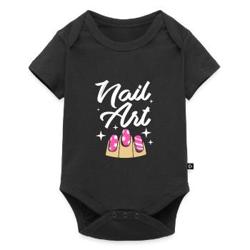 Nail Designer Nail Cosmetics Esthéticienne - Body à manches courtes Premium Bébé - noir - Devant