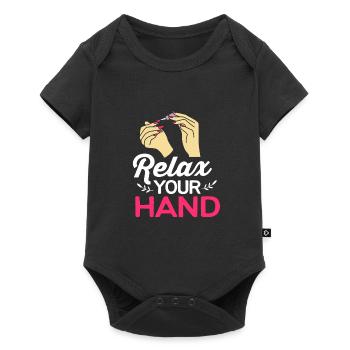 Nail Designer Nail Cosmetics Beautician - Baby Premium short-sleeve bodysuit - black - Front