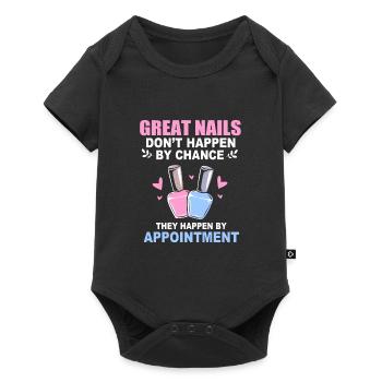 Créatrice d'ongles, esthéticienne, cosmétique pour les ongles - Body à manches courtes Premium Bébé - noir - Devant