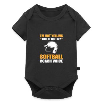 Softball Joueurs de softball - Body à manches courtes Premium Bébé - noir - Devant