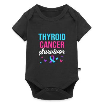 Thyroid cancer - Baby Premium short-sleeve bodysuit - black - Front