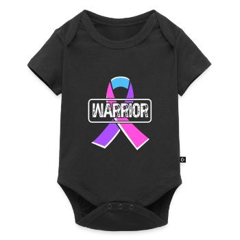 Thyroid cancer Thyroid cancer - Baby Premium short-sleeve bodysuit - black - Front