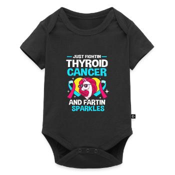 Thyroid cancer - Baby Premium short-sleeve bodysuit - black - Front