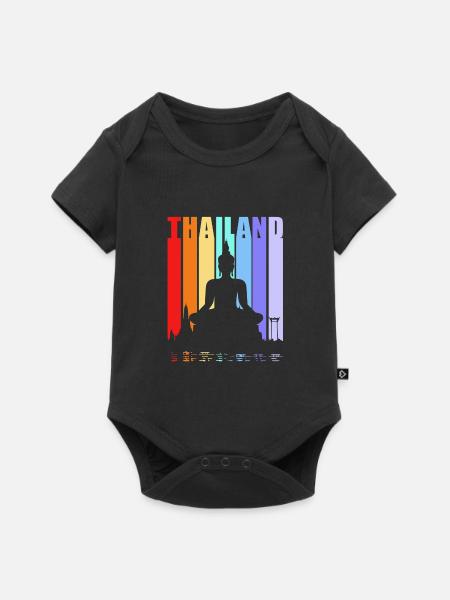 Thaï - Body à manches courtes Premium Bébé - noir