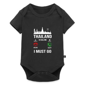 Thailand Thai Language - Baby Premium short-sleeve bodysuit - black - Front