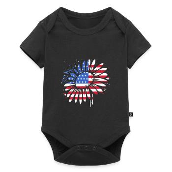 Fourth of July National Colors National Day United States - Baby Premium short-sleeve bodysuit - black - Front