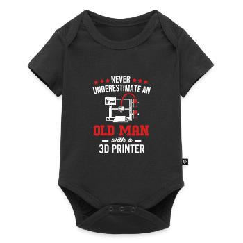 3D Printing Printing Prototype - Baby Premium short-sleeve bodysuit - black - Front