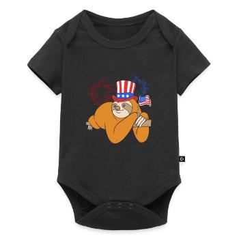 Sloth - Baby Premium short-sleeve bodysuit - black - Front