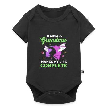 Hummingbird - Baby Premium short-sleeve bodysuit - black - Front