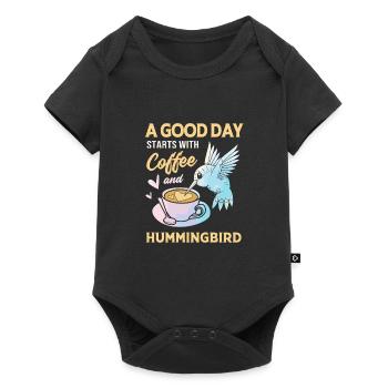 Hummingbird - Baby Premium short-sleeve bodysuit - black - Front