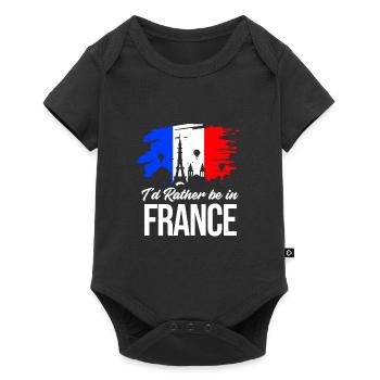 France - Body à manches courtes Premium Bébé - noir - Devant