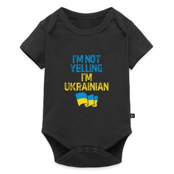 Ukraine - Baby Premium short-sleeve bodysuit - black - Front