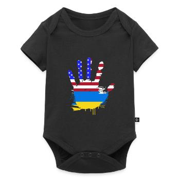Ukraine - Baby Premium short-sleeve bodysuit - black - Front