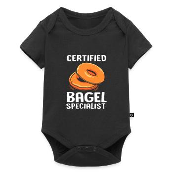 Bagel - Baby Premium short-sleeve bodysuit - black - Front