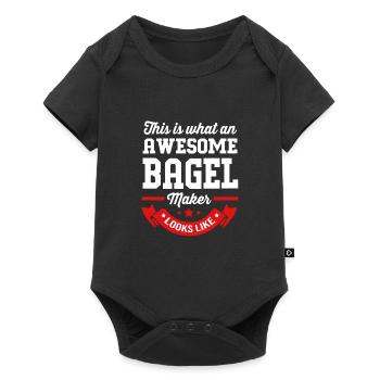 Bagel - Baby Premium short-sleeve bodysuit - black - Front