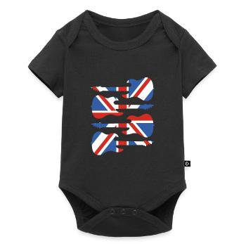 Angleterre - Body à manches courtes Premium Bébé - noir - Devant
