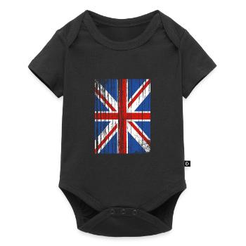 England Englisch - Baby Premium Kurzarmbody - Schwarz - Vorne