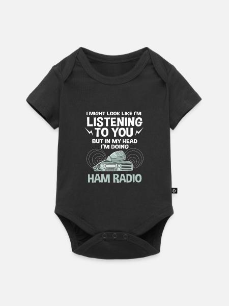 Amateurfunk Radio - Baby Premium Kurzarmbody - Schwarz