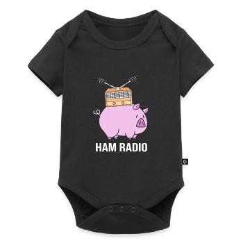 Amateur Radio Radio - Baby Premium short-sleeve bodysuit - black - Front