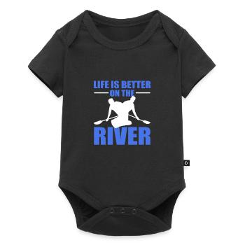 Kayak Kayak Canoë Canoë - Body à manches courtes Premium Bébé - noir - Devant