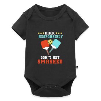 Pickleball - Baby Premium short-sleeve bodysuit - black - Front