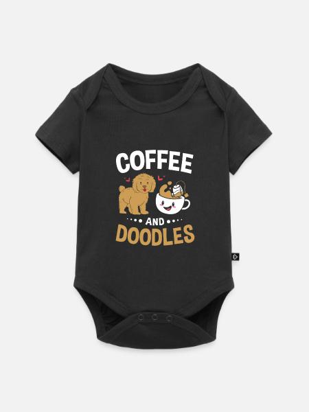 Goldendoodle - Baby Premium Kurzarmbody - Schwarz