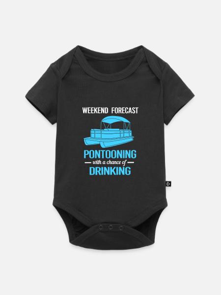 Pontonboot Boot Boote - Baby Premium Kurzarmbody - Schwarz