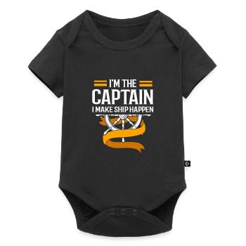 Bateau ponton Bateau Bateaux - Body à manches courtes Premium Bébé - noir - Devant