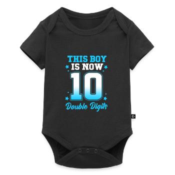 19e anniversaire Dix ans de naissance Date de naissance Date de naissance - Body à manches courtes Premium Bébé - noir - Devant