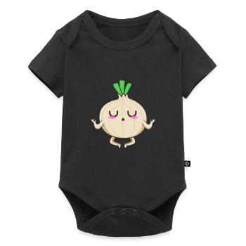 Onion - Baby Premium short-sleeve bodysuit - black - Front