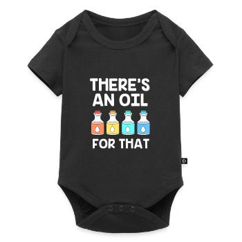 Essential oil - Baby Premium short-sleeve bodysuit - black - Front