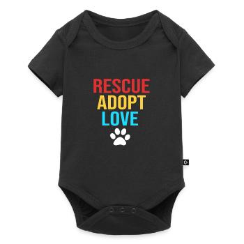 Cat Rescue Animal Rights Animal Rescue Animal Shelter - Baby Premium short-sleeve bodysuit - black - Front