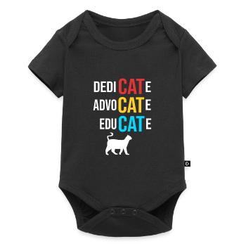 Cat Rescue Animal Rights Animal Rescue Animal Shelter - Baby Premium short-sleeve bodysuit - black - Front