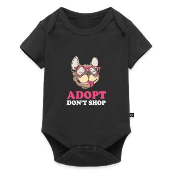 Dog Rescue Animal Rights Animal Rescue Animal Shelter - Baby Premium short-sleeve bodysuit - black - Front