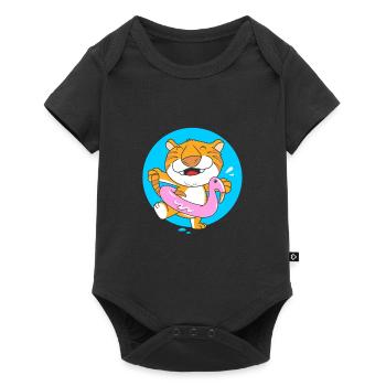 Pool Party - Baby Premium short-sleeve bodysuit - black - Front