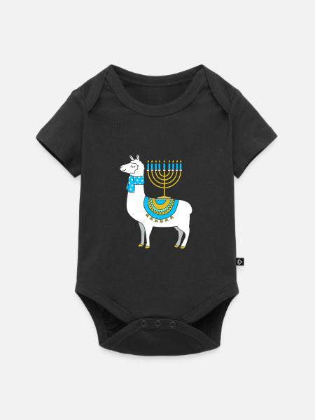 Chanukkah - Baby Premium Kurzarmbody - Schwarz