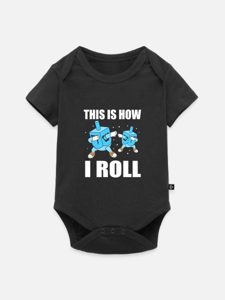 Chanukkah - Baby Premium Kurzarmbody - Schwarz