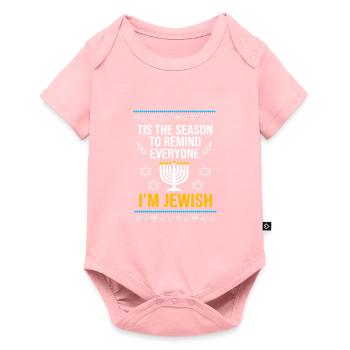 Hanukkah - Baby Premium short-sleeve bodysuit - rose - Front