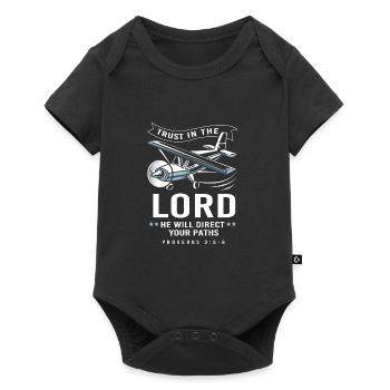 Pilot Airplane - Baby Premium short-sleeve bodysuit - black - Front
