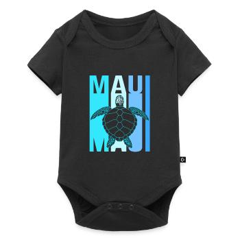 Maui Hawaii Hawaiian - Baby Premium short-sleeve bodysuit - black - Front