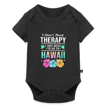 Maui Hawaii Hawaiian - Baby Premium short-sleeve bodysuit - black - Front
