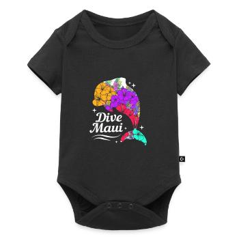 Maui Hawaii Hawaiian - Baby Premium short-sleeve bodysuit - black - Front