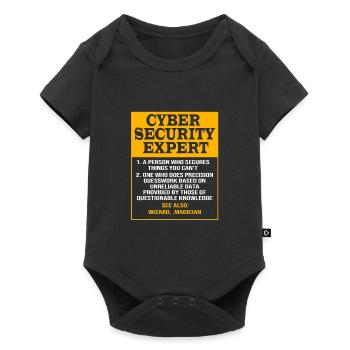 Cyber programmeur cybersécurité Hacker - Body à manches courtes Premium Bébé - noir - Devant